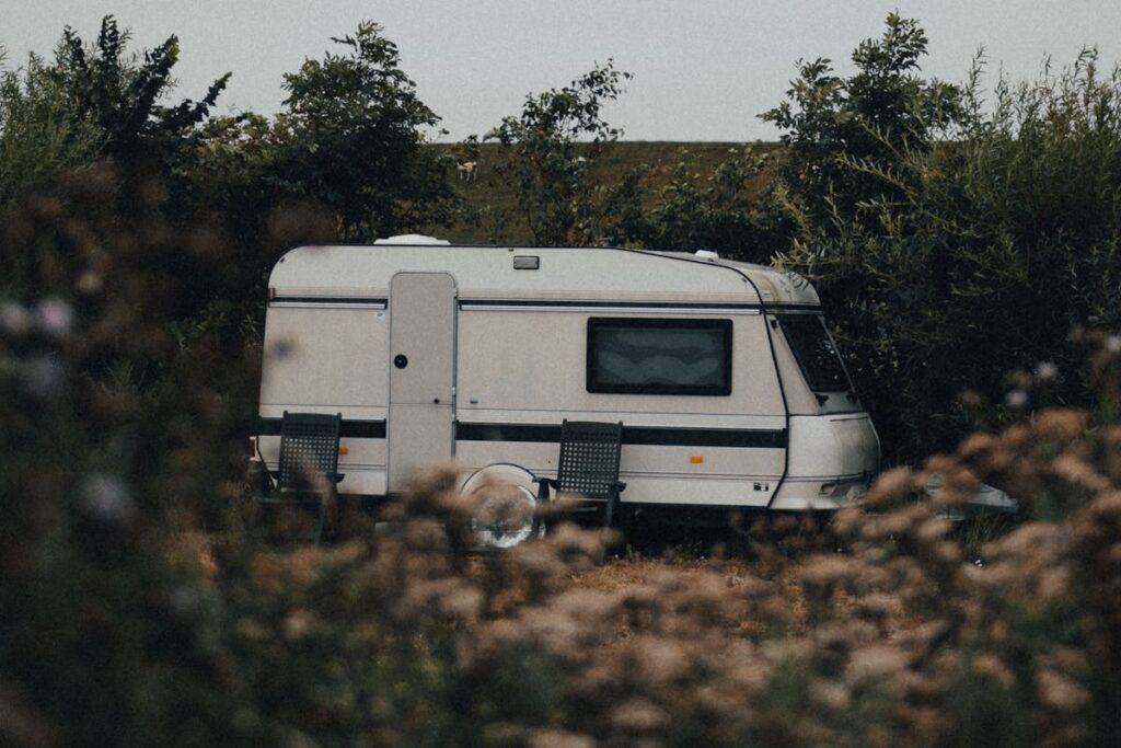 Campingplatz-Parkplatz zu klein für Kastenwagen